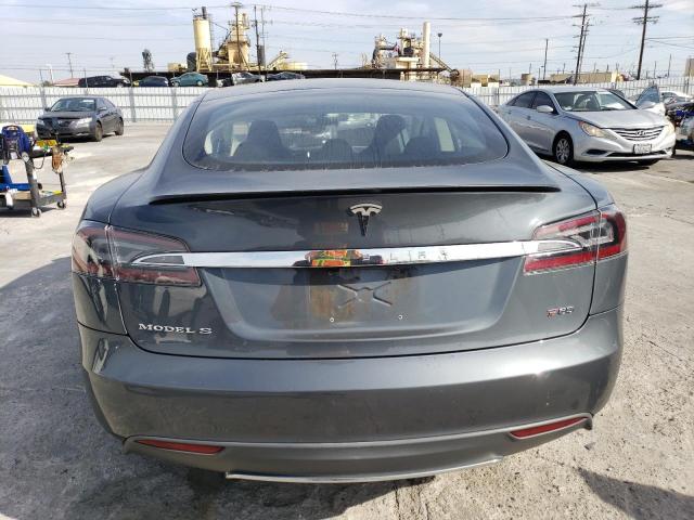 5YJSA1CP9CFP03039 - 2012 TESLA MODEL S Сірий фото 6
