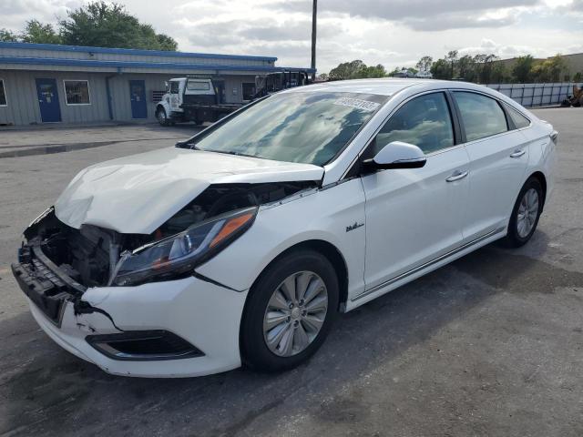 KMHE24L1XGA016041 - 2016 HYUNDAI SONATA HYBRID WHITE photo 1