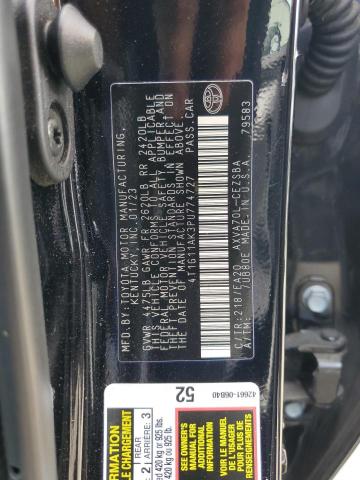 4T1G11AK3PU774727 - 2023 TOYOTA CAMRY SE NIGHT SHADE BLACK photo 12