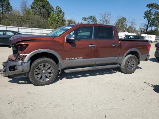 1N6AA1E52JN511187 - 2018 NISSAN TITAN SV BROWN photo 1