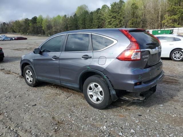 3CZRM3H35FG712675 - 2015 HONDA CR-V LX GRAY photo 2