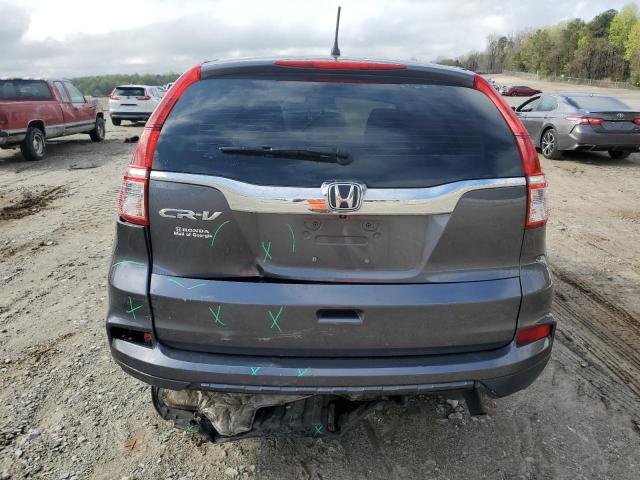 3CZRM3H35FG712675 - 2015 HONDA CR-V LX GRAY photo 6