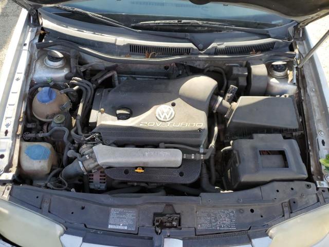 WVWSE61J22W143276 - 2002 VOLKSWAGEN JETTA GLS GRAY photo 11