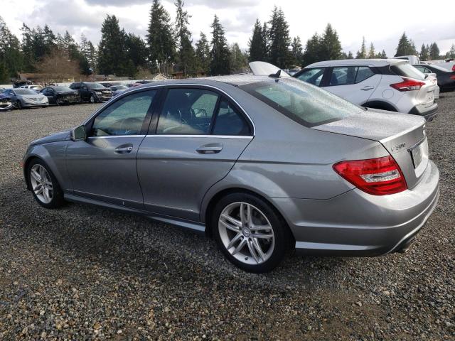 WDDGF8AB1DA814210 - 2013 MERCEDES-BENZ C300 300 4MATIC GRAY photo 2