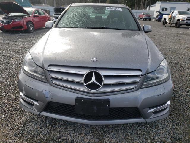 WDDGF8AB1DA814210 - 2013 MERCEDES-BENZ C300 300 4MATIC GRAY photo 5