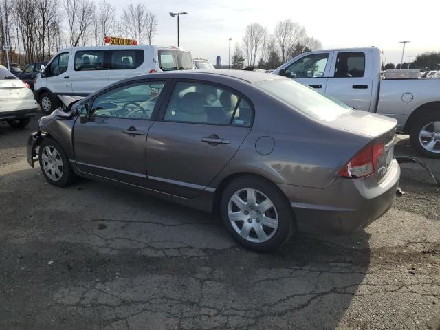 2HGFA16599H547276 - 2009 HONDA CIVIC LX GRAY photo 2