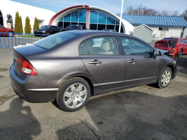 2HGFA16599H547276 - 2009 HONDA CIVIC LX GRAY photo 3