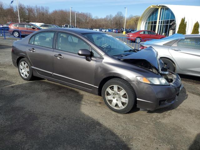 2HGFA16599H547276 - 2009 HONDA CIVIC LX GRAY photo 4