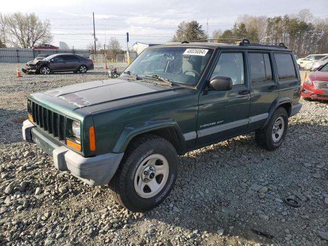 1J4FT48S71L545203 - 2001 JEEP CHEROKEE SPORT GREEN photo 1