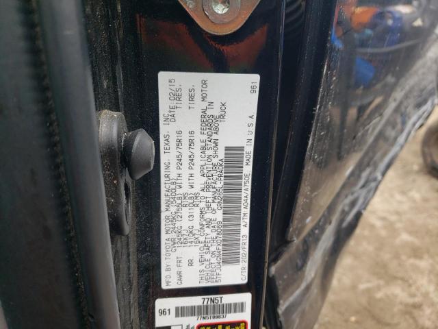 5TFJU4GN4FX078069 - 2015 TOYOTA TACOMA DOUBLE CAB PRERUNNER BLACK photo 12