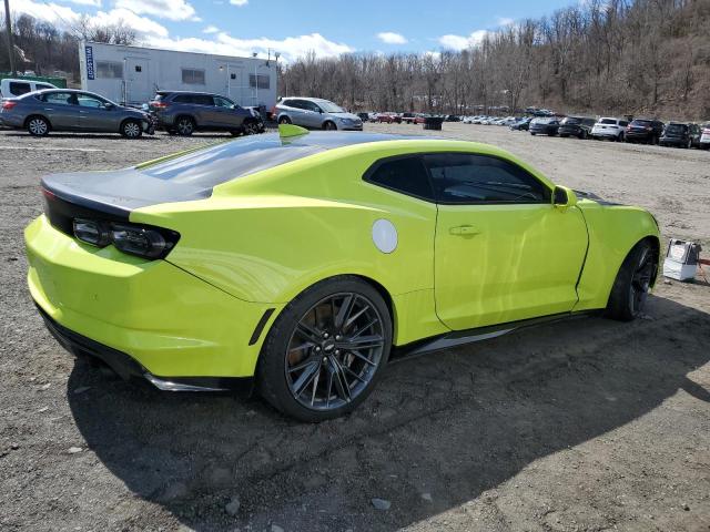 1G1FK1R61K0149319 - 2019 CHEVROLET CAMARO ZL1 YELLOW photo 3