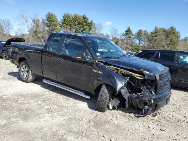 1FTEX1EM1DFD51604 - 2013 FORD F150 SUPER CAB BLACK photo 4