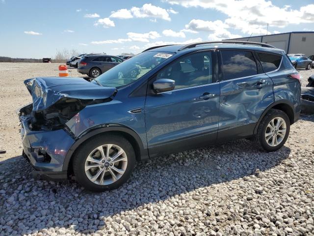 1FMCU9GD0JUB98972 - 2018 FORD ESCAPE SE BLUE photo 1