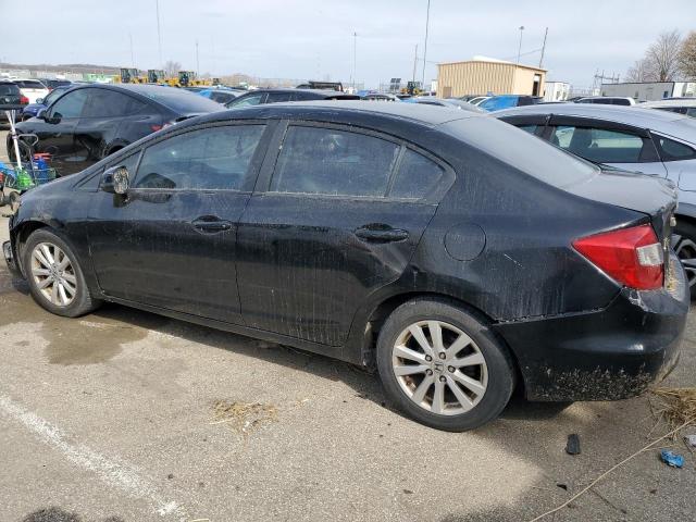 19XFB2F99CE029482 - 2012 HONDA CIVIC EXL შავი ფოტო 2