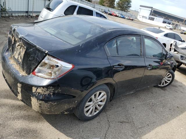 19XFB2F99CE029482 - 2012 HONDA CIVIC EXL შავი ფოტო 3