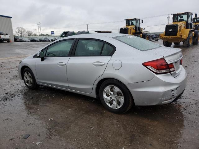 19XFB2F58DE031366 - 2013 HONDA CIVIC LX SILVER photo 2