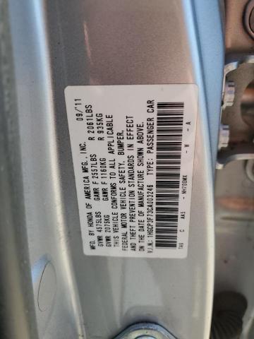 1HGCP3F73CA003246 - 2012 HONDA ACCORD EX SILVER photo 13