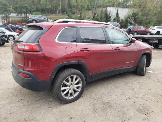 1C4PJMDB2HD226169 - 2017 JEEP CHEROKEE LIMITED BURGUNDY photo 3