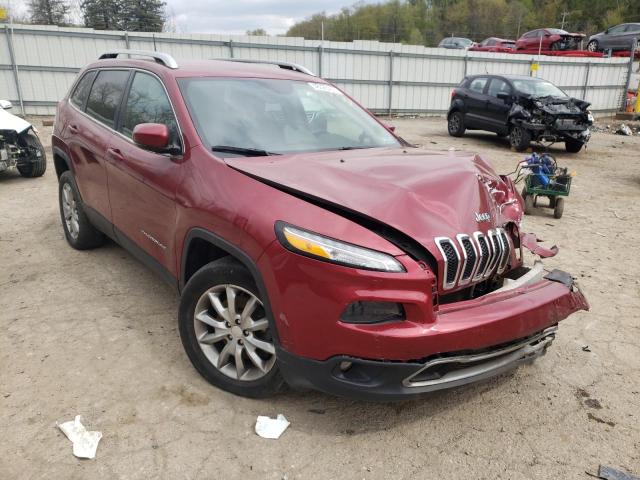 1C4PJMDB2HD226169 - 2017 JEEP CHEROKEE LIMITED BURGUNDY photo 4