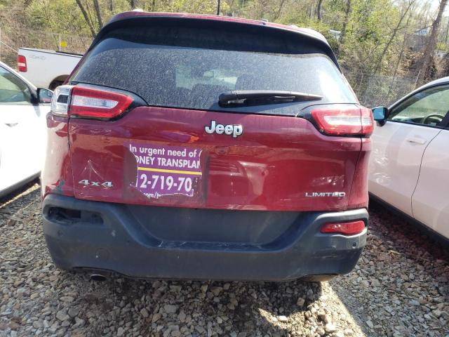 1C4PJMDB2HD226169 - 2017 JEEP CHEROKEE LIMITED BURGUNDY photo 6