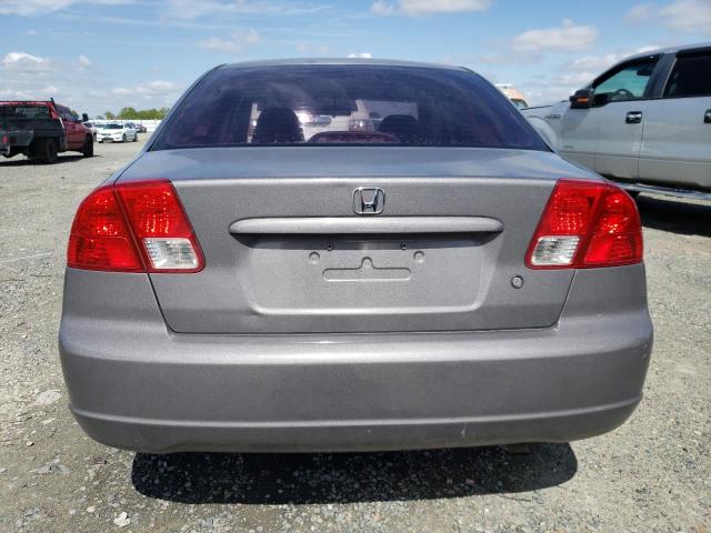 2HGES16645H537878 - 2005 HONDA CIVIC LX GRAY photo 6