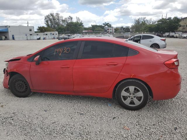 1G1BC5SM6H7122063 - 2017 CHEVROLET CRUZE LS RED photo 2