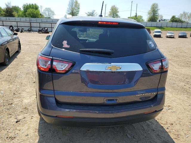 1GNKRFED9EJ113225 - 2014 CHEVROLET TRAVERSE LS BLUE photo 6