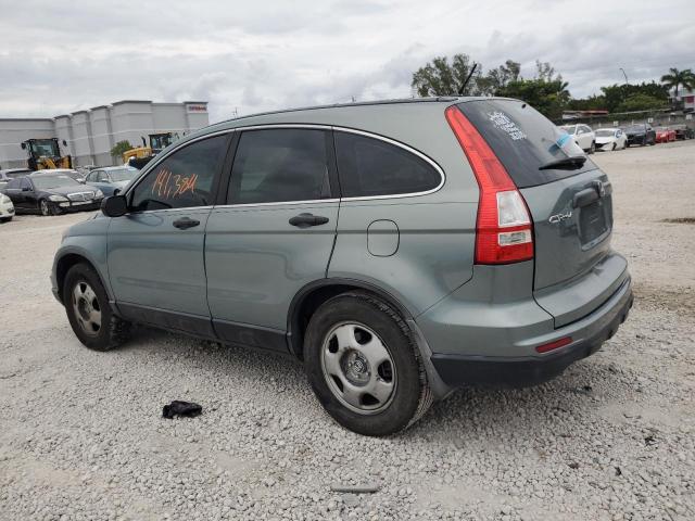 5J6RE3H37AL021284 - 2010 HONDA CR-V LX GREEN photo 2