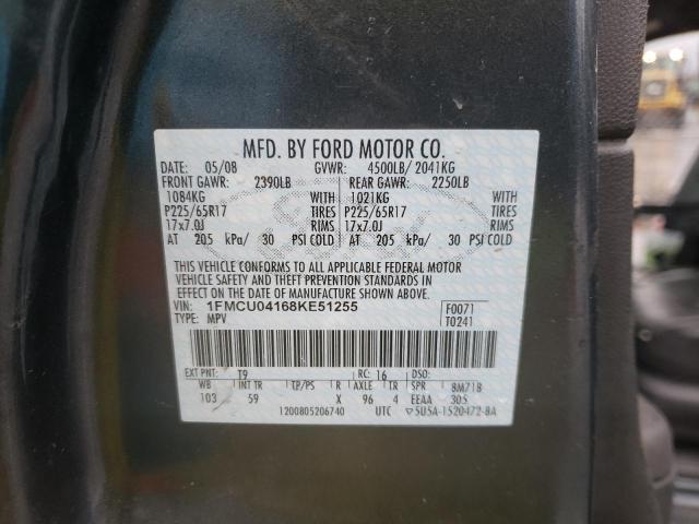 1FMCU04168KE51255 - 2008 FORD ESCAPE LIMITED CHARCOAL photo 14