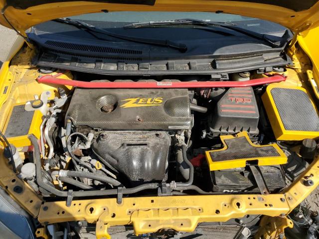 JTKJF5C74C3029392 - 2012 TOYOTA SCION TC 黄色 照片 11