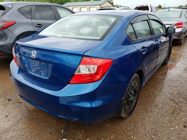 2HGFB2F5XCH514538 - 2012 HONDA CIVIC LX BLUE photo 4