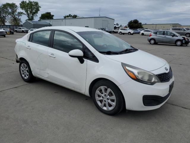 KNADM4A34E6336001 - 2014 KIA RIO LX WHITE photo 4