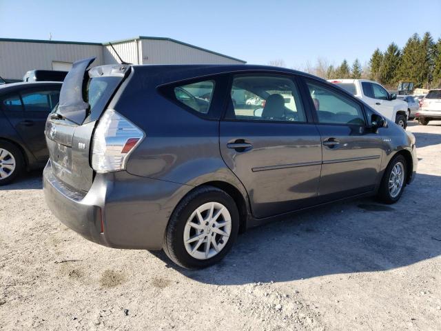 JTDZN3EU1C3130619 - 2012 TOYOTA PRIUS V GRAY photo 3