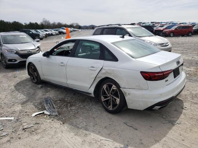 WAUFAAF49NA045265 - 2022 AUDI A4 PRESTIGE 45 WHITE photo 2