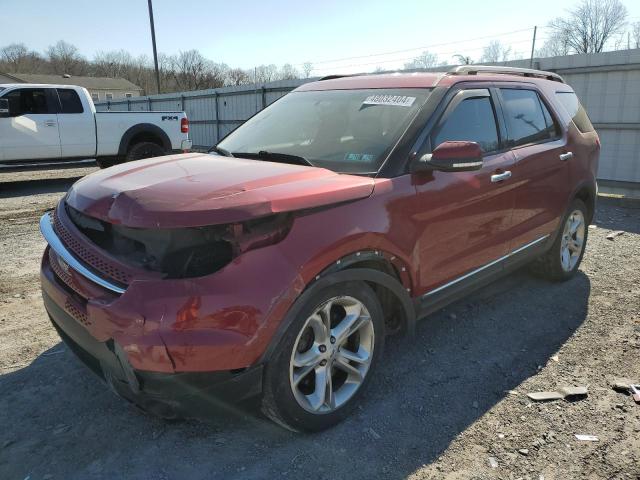 1FM5K8F8XDGB61881 - 2013 FORD EXPLORER LIMITED MAROON photo 1