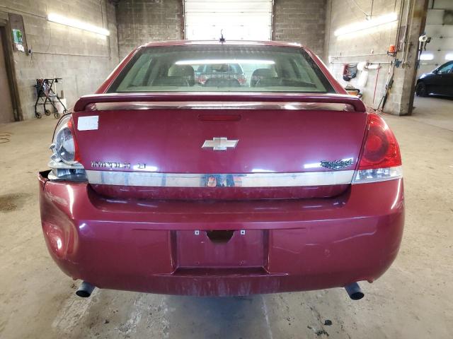 2G1WC581969417104 - 2006 CHEVROLET IMPALA LT RED photo 6