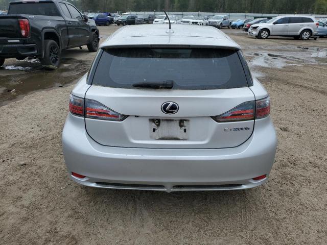 JTHKD5BH3B2021301 - 2011 LEXUS CT 200 SILVER photo 6