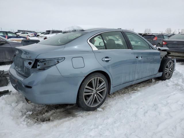 JN1BV7AR7EM680417 - 2014 INFINITI Q50 BASE BLUE photo 3