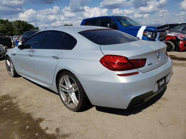 WBA6B4C58ED099182 - 2014 BMW 650 XI GRAN COUPE SILVER photo 2