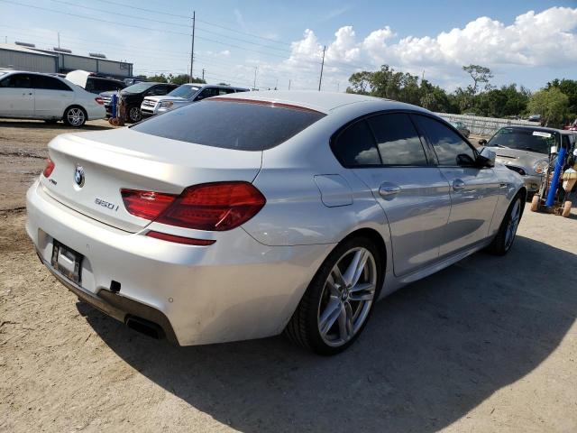 WBA6B4C58ED099182 - 2014 BMW 650 XI GRAN COUPE SILVER photo 3