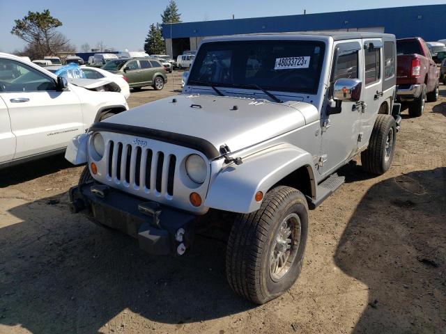 1J4GA59187L157752 - 2007 JEEP WRANGLER SAHARA GRAY photo 1