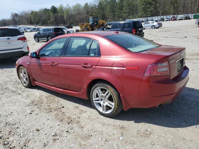 19UUA66287A021890 - 2007 ACURA TL RED photo 2