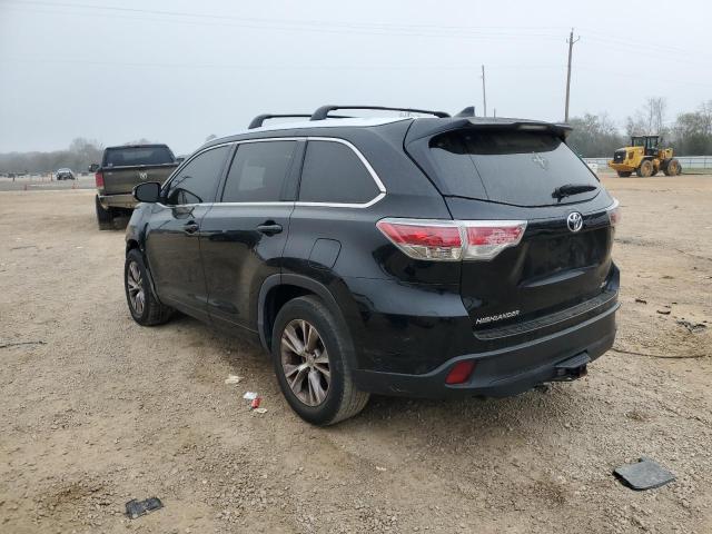 5TDKKRFH0ES024775 - 2014 TOYOTA HIGHLANDER XLE 黑色 照片 2