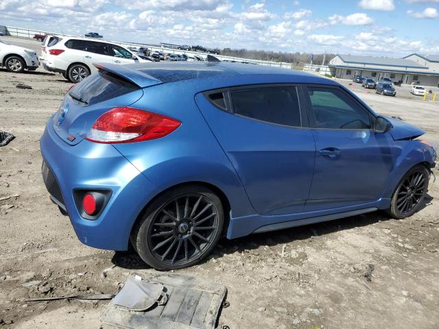 KMHTC6AE2GU255961 - 2016 HYUNDAI VELOSTER TURBO BLUE photo 3