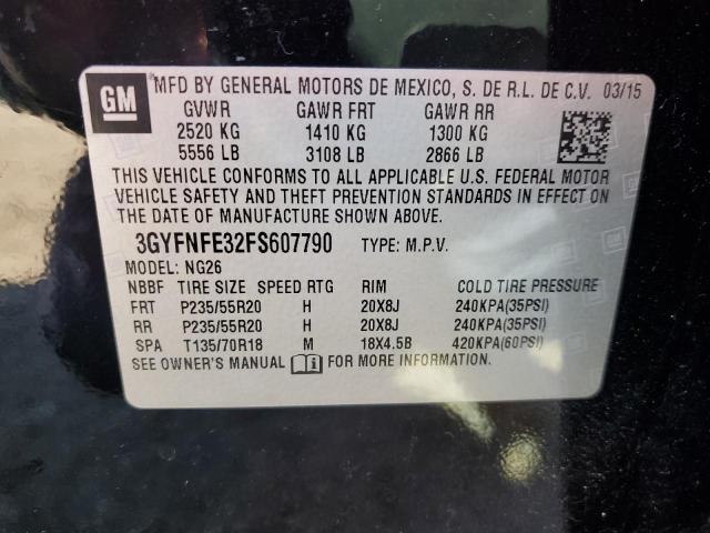 3GYFNFE32FS607790 - 2015 CADILLAC SRX PERFORMANCE COLLECTION Қара фото 13