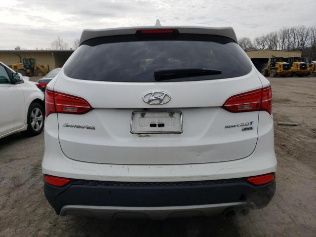 5XYZWDLA2EG135922 - 2014 HYUNDAI SANTA FE S WHITE photo 6