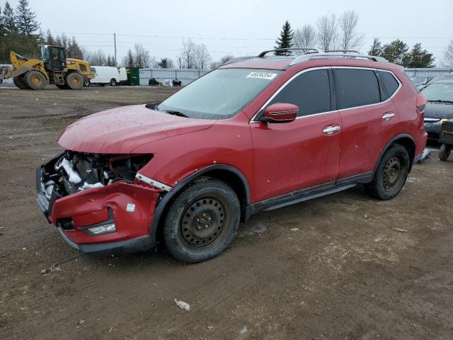 5N1AT2MVXHC793827 - 2017 NISSAN ROGUE SV RED photo 1