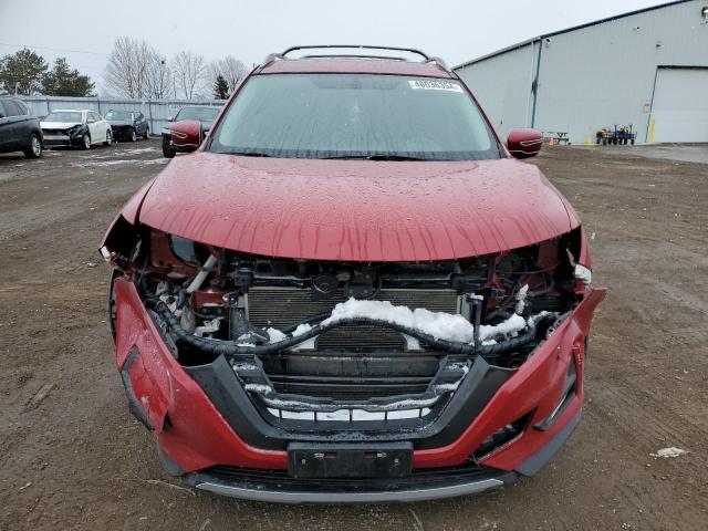 5N1AT2MVXHC793827 - 2017 NISSAN ROGUE SV RED photo 5