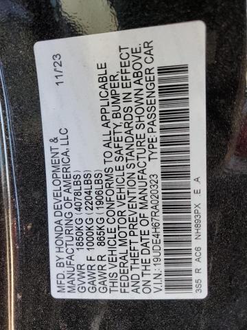 19UDE4H67RA020323 - 2024 ACURA INTEGRA A-SPEC TECH BLACK photo 12