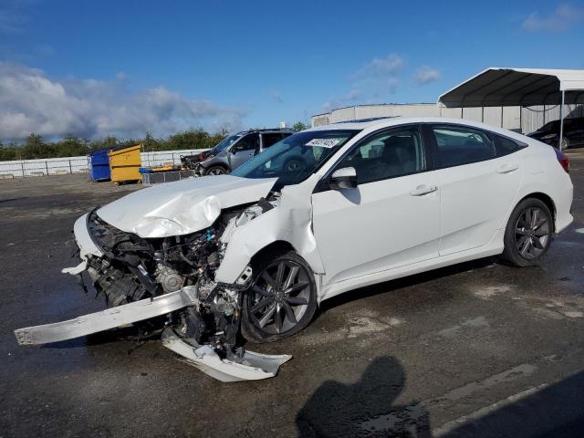 19XFC1F79ME201100 - 2021 HONDA CIVIC EXL WHITE photo 1